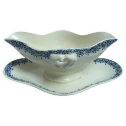 Gien grande saucière en porcelaine opaque