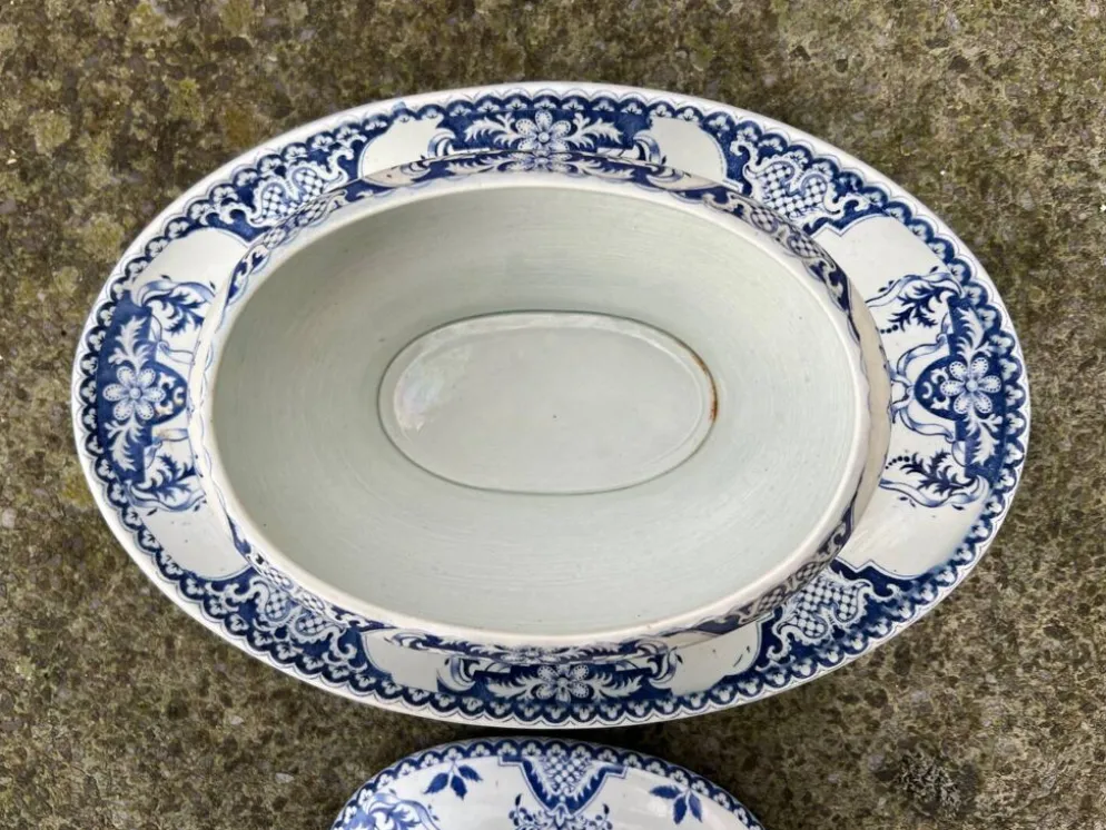Gien - saucière couverte