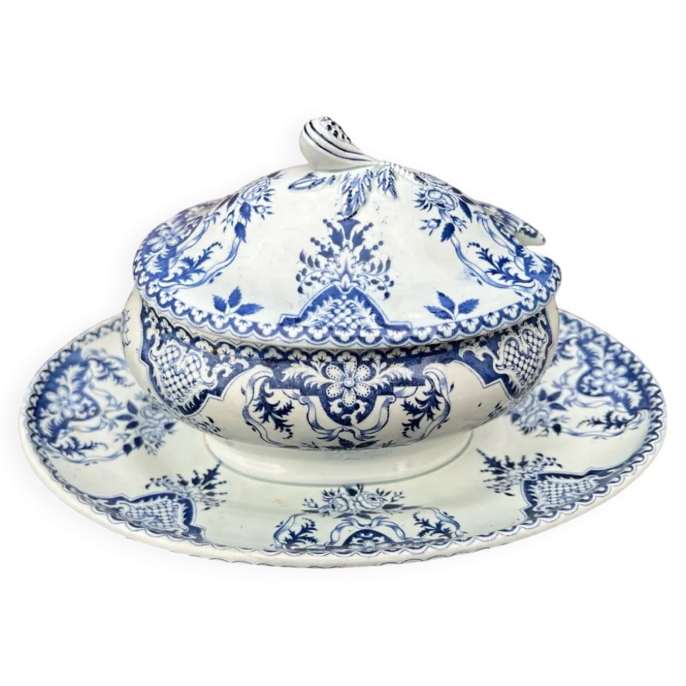 Gien - saucière couverte
