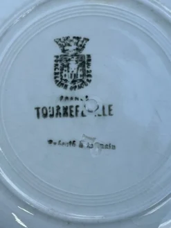 Gien - serie de 6 assiettes creuses - modèle Tournefeuille