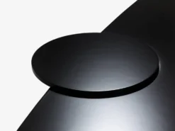 Gilles Derain paire de tables basses métal édition Lumen 1986