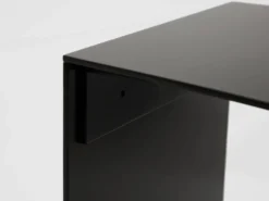 Gilles Derain paire de tables basses métal édition Lumen 1986