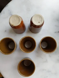 Gobelets en grès Digoin