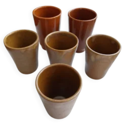 Gobelets en grès Digoin