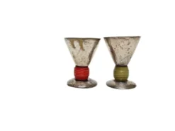 Gobelets en œuf Art Déco, Allemagne, années 1950, ensemble de 2