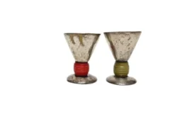 Gobelets en œuf Art Déco, Allemagne, années 1950, ensemble de 2