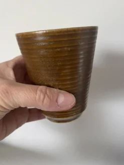 3 gobelets mugs en grès Digoin