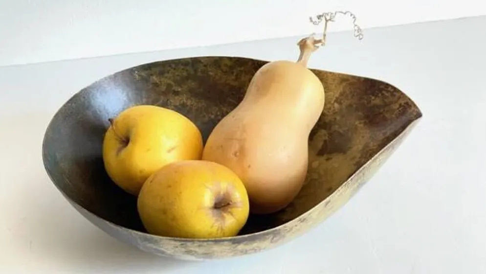 Goutte en laiton façon coupe à fruits vintage