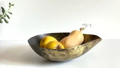 Goutte en laiton façon coupe à fruits vintage