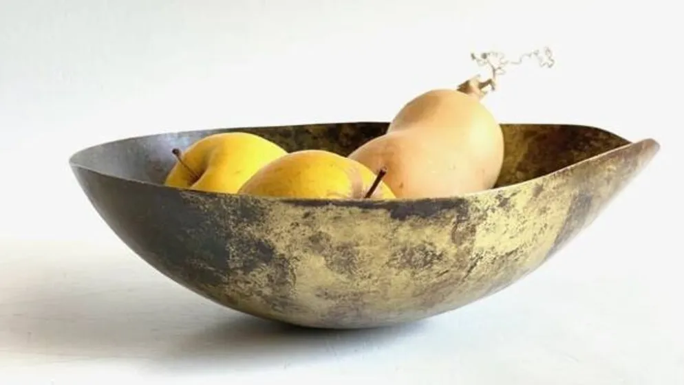 Goutte en laiton façon coupe à fruits vintage