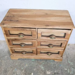 Grainetier ancien 6 tiroirs en bois massif