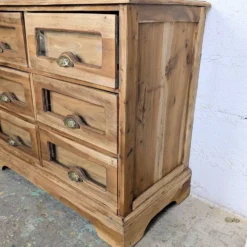 Grainetier ancien 6 tiroirs en bois massif