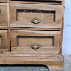 Grainetier ancien 6 tiroirs en bois massif