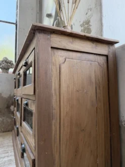 Grainetier meuble de métier en noyer 1950