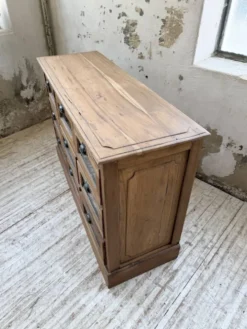 Grainetier meuble de métier en noyer 1950