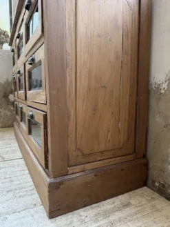 Grainetier meuble de métier en noyer 1950