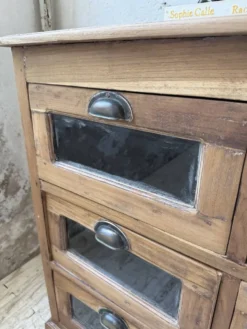 Grainetier meuble de métier en noyer 1950