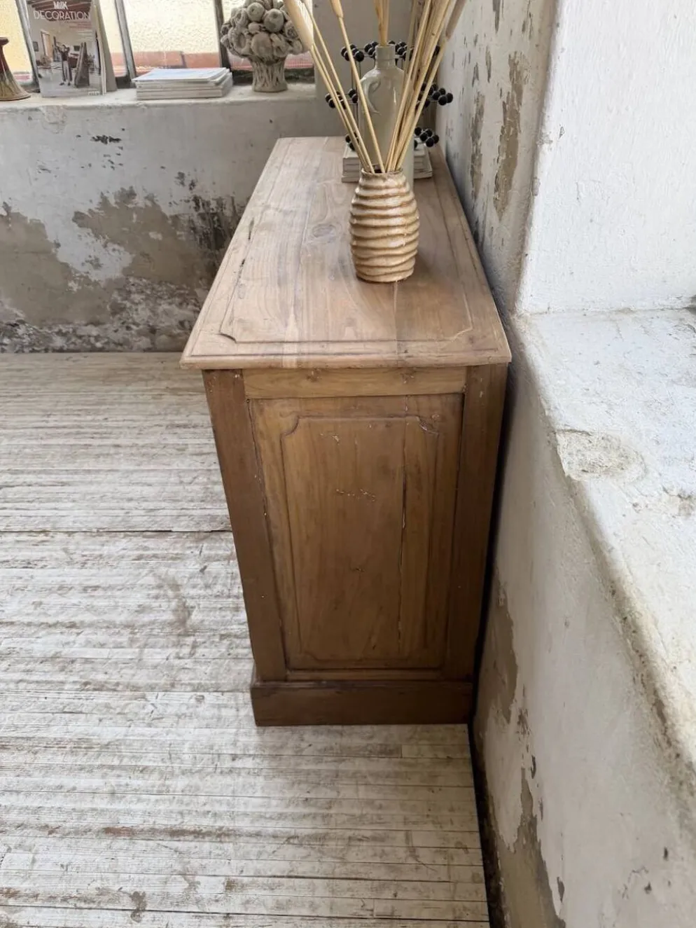 Grainetier meuble de métier en noyer 1950