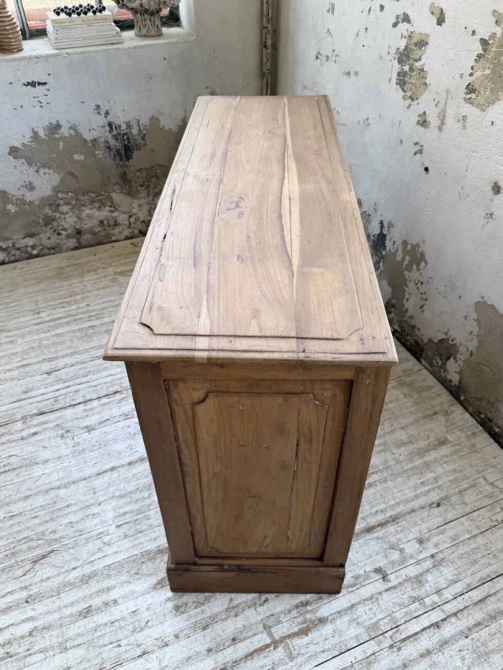 Grainetier meuble de métier en noyer 1950