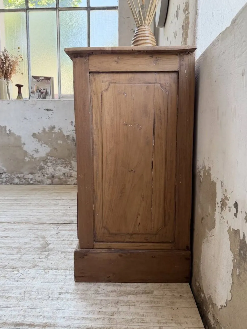 Grainetier meuble de métier en noyer 1950