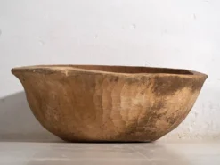Grand bol ancien de style primitif (c.1900) #3