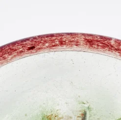 Grand bol/centre de table en verre Art Déco par Karl Wiedmann pour WMF, années 1930.