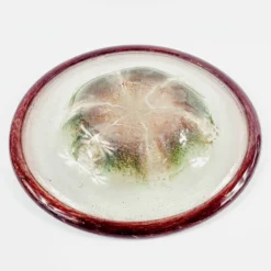 Grand bol/centre de table en verre Art Déco par Karl Wiedmann pour WMF, années 1930.