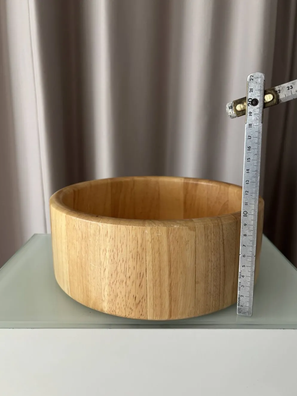 Grand bol en bois vintage