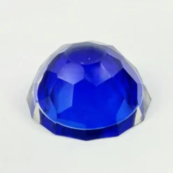 Grand bol en verre de Murano Sommerso facetté par Mandruzzato, Italie, années 1970