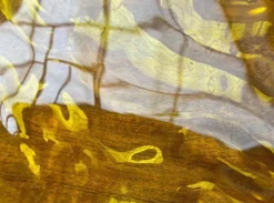 Grand bol jaune en forme de lune vintage rare de Mario Bellini pour Kartell