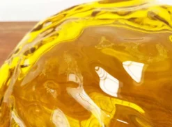 Grand bol jaune en forme de lune vintage rare de Mario Bellini pour Kartell
