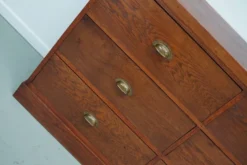 Grand buffet/armoire de magasin Art déco vintage en chêne hollandais, années 1930