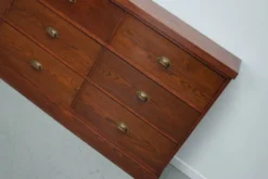 Grand buffet/armoire de magasin Art déco vintage en chêne hollandais, années 1930