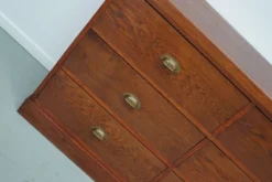 Grand buffet/armoire de magasin Art déco vintage en chêne hollandais, années 1930