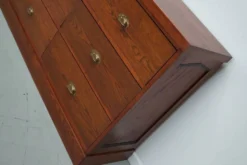 Grand buffet/armoire de magasin Art déco vintage en chêne hollandais, années 1930