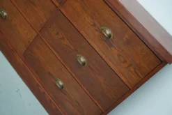 Grand buffet/armoire de magasin Art déco vintage en chêne hollandais, années 1930