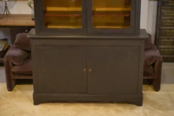 Grand buffet deux corps noir 19ème