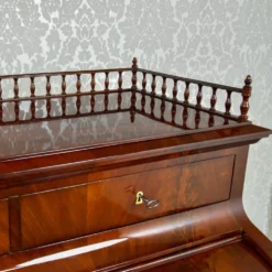 Grand bureau cylindre Louis-Philippe en acajou et érable - 1840-1860