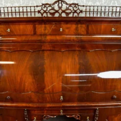 Grand bureau cylindre Louis-Philippe en acajou et érable - 1840-1860