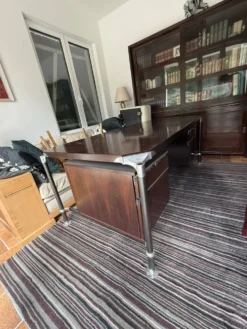 Grand bureau de direction en bois rosier par Ico Parisi pour MIM Roma,