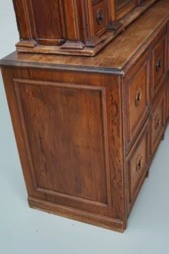 Grand cabinet d'apothicaire d'angle allemand antique en pin pitché / Vitrine vers les années 1900