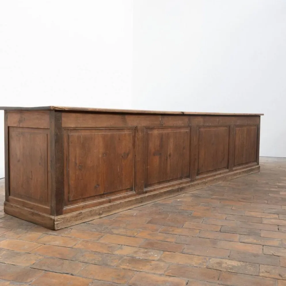Grand comptoir de magasin - XIXème siècle