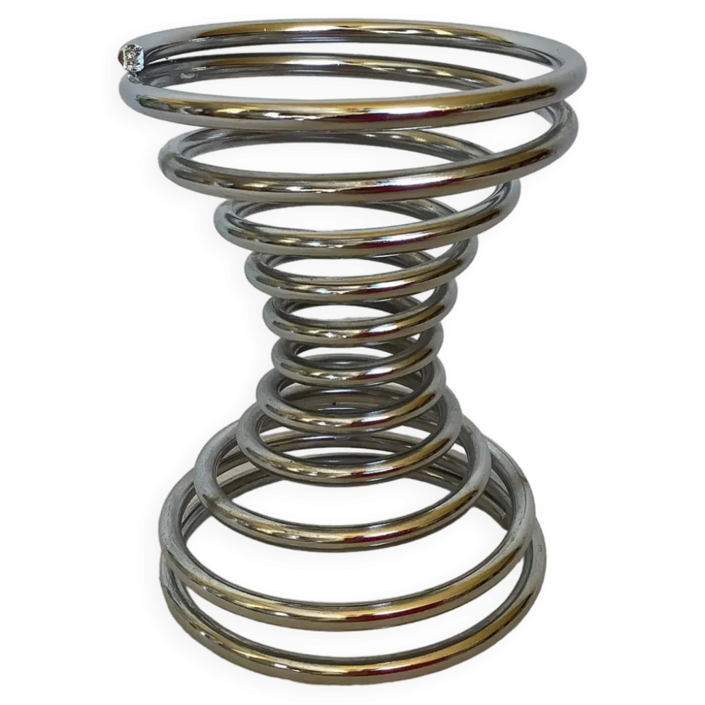 Grand coquetier œuf oie autruche ressort spirale
