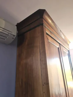 Grande armoire ancienne en noyer – fin XIXᵉ siècle – patine d’origine