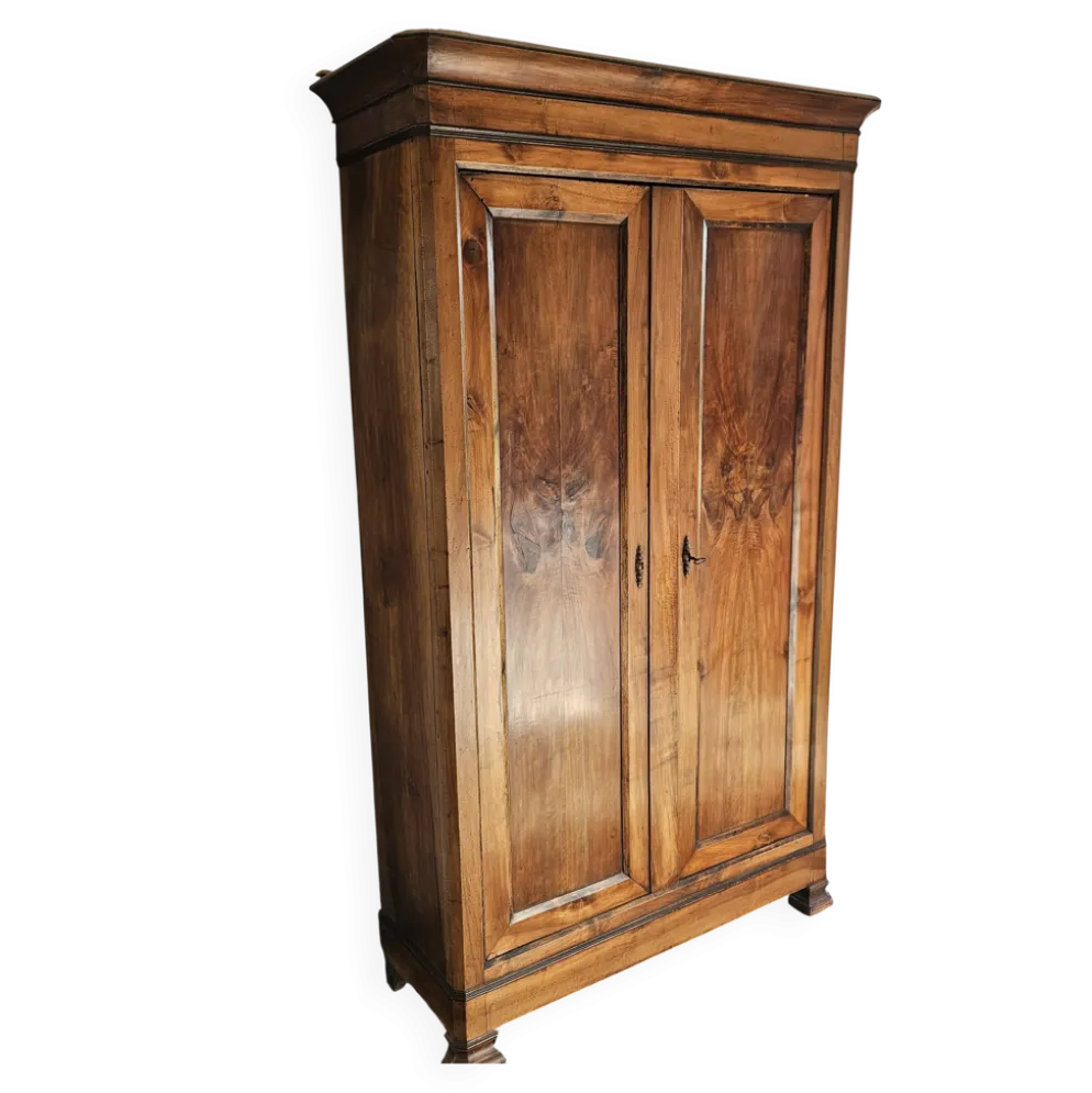 Grande armoire ancienne en noyer – fin XIXᵉ siècle – patine d’origine