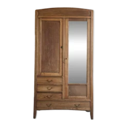 Grande armoire Art Déco en chêne (rénovée)