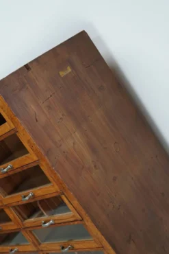 Grande armoire de mercerie allemande vintage en chêne, années 1940