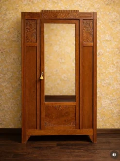 Grande armoire parisienne art déco en chêne massif – l’élégance intemporelle