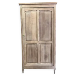 Grande armoire penderie hêtre brut