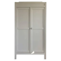 Grande armoire penderie parisienne bois chêne rénovée